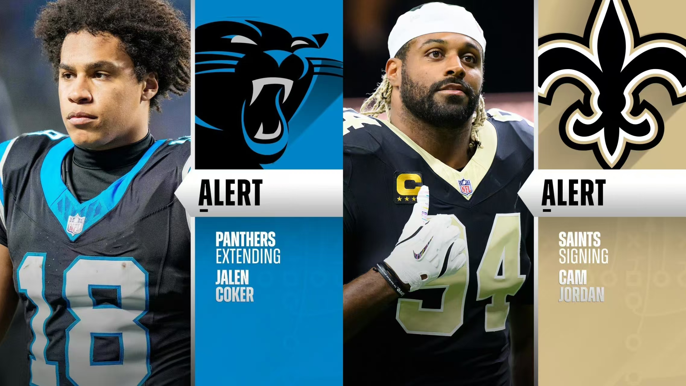 Vertragsverlängerung, lebenslange Treue: Panthers und Saints sichern sich Leistungsträger